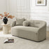 Susie Bouclé Loveseat in Oatmeal | Modern Oatmeal Bouclé Couch | Kinwell Furniture | Minimalist Loveseat for Small Rooms